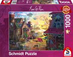 Schmidt 57584 - Rose Cat Khan, Drachenpost, Puzzle, 1000 Teile