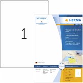 Herma transp. Etiketten 210X297 100 Blatt DIN A4 80 Stück 10783