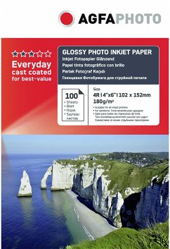 AgfaPhoto Everyday Photo Inkjet Paper Glossy 180 g 10x15 100 Bl.