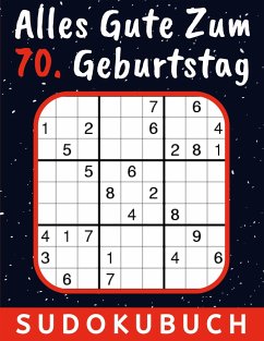 70 Geburtstag Geschenk   Alles Gute zum 70. Geburtstag - Sudoku