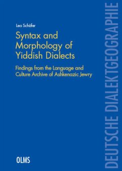 Syntax and Morphology of Yiddish Dialects - Schäfer, Lea