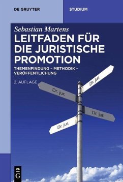 Leitfaden für die juristische Promotion - Martens, Sebastian