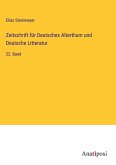 Zeitschrift für Deutsches Alterthum und Deutsche Litteratur