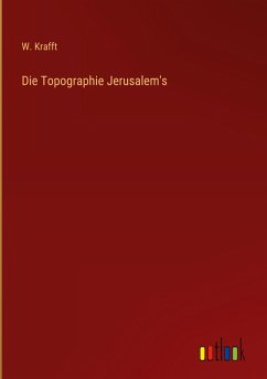 Cover Die Topographie Jerusalem's