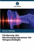 Förderung des Beratungsprogramms für Hörgeschädigte