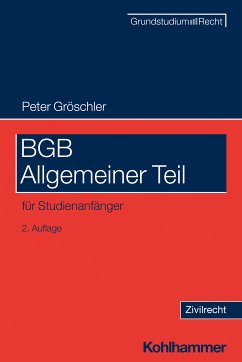 BGB Allgemeiner Teil (eBook, ePUB) - Gröschler, Peter