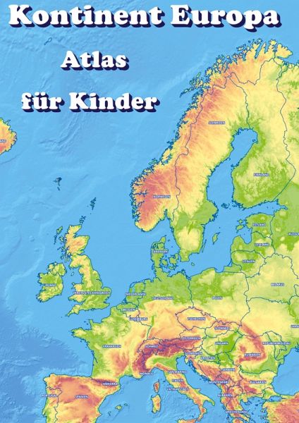 Kontinent Europa geographischer Atlas für Kinder