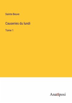 Cover Causeries du lundi