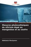 Mesures photovoltaïques du silicium dopé au manganèse et au soufre