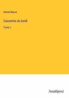 Cover Causeries du lundi