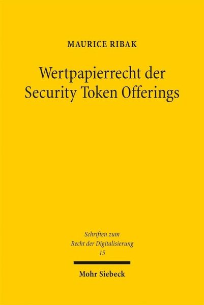 Wertpapierrecht der Security Token Offerings (eBook, PDF)
