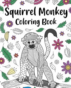 Squirrel Monkey Coloring Book - Paperland