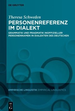 Personenreferenz im Dialekt (eBook, ePUB) - Schweden, Theresa