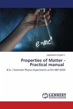 Properties of Matter - Practical manual