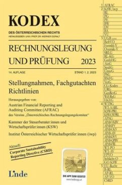 KODEX Rechnungslegung und Prüfung 2023 - Gedlicka, Werner;Knotek, Markus;Bakel-Auer, Katharina van