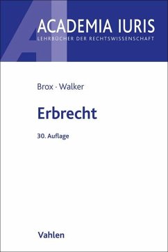 Erbrecht - Brox, Hans;Walker, Wolf-Dietrich