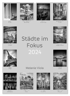 Städte im Fokus (Wandkalender 2024 DIN A2 hoch), CALVENDO Monatskalender