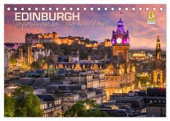 EDINBURGH Impressionen bei Tag und Nacht (Tischkalender 2024 DIN A5 quer), CALVENDO Monatskalender