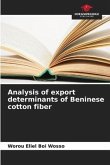 Analysis of export determinants of Beninese cotton fiber
