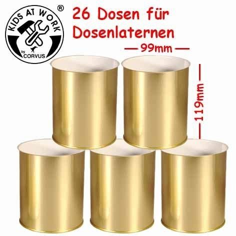 Corvus A750484 - Kids-at-Work, Ersatz-Dosen für Dosenlichterklopfgerät, 26 Stück, 99x119mm, Dosen-Laternen Corvus A750484 - Kids-at-Work, Ersatz-Dosen für Dosenlichterklopfgerät, 26 Stück, 99x119mm, Dosen-Laternen