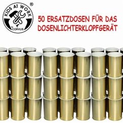 Cover Corvus A750444 - Kids-at-Work, Ersatz-Dosen für Dosenlichterklopfgerät, 50 Stück, 73x119mm