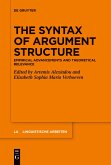 The Syntax of Argument Structure