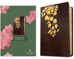 NLT Thrive Devotional Bible for Women (Leatherlike, Cascade Deep Brown)