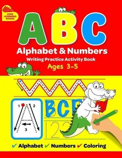 ABC Alphabet & Numbers Writing Practice Book - Turner, David