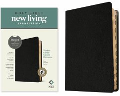 NLT Thinline Center-Column Reference Bible, Filament-Enabled Edition (Genuine Leather, Black, Indexed, Red Letter)