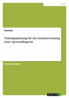 Cover Trainingsplanung für das Ausdauertraining einer Sportanfängerin