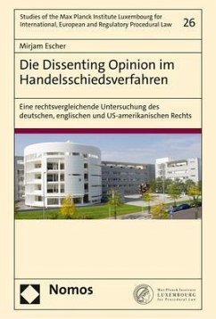 Die Dissenting Opinion im Handelsschiedsverfahren - Escher, Mirjam