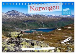 Norwegen Wanderbar (Tischkalender 2024 DIN A5 quer), CALVENDO Monatskalender