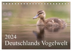 Deutschlands Vogelwelt (Tischkalender 2024 DIN A5 quer), CALVENDO Monatskalender