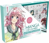 Manga zeichnen Adventskalender - Manga zeichnen lernen in 24 Tagen. Mit Anleitungsbuch, Workbook und Zeichenmaterial
