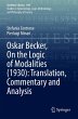 Oskar Becker, On the Logic of... - Bild 1