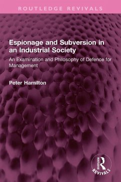Cover Espionage and Subversion in an Industrial Society (eBook, ePUB)