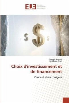 Choix d'investissement et de financement - Ammar, Samout;Amel, Raddaoui