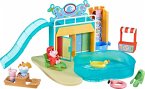 Hasbro F62955L0 - Peppa Pig Peppa's Waterpark Playset, Schwimmbad-Spaß, 15-teilig