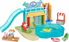 Image of Hasbro F62955L0 - Peppa Pig Peppa's Waterpark Playset, Schwimmbad-Spaß, 15-teilig