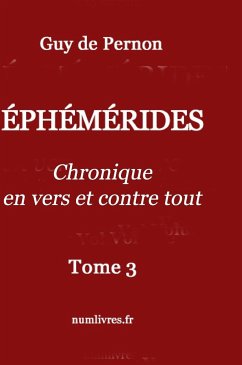 Éphémérides Tome III - De Pernon, Guy