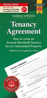 Cover Unfurnished Tenancy Agreement Form Pack