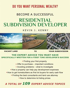 Cover Become A Successful Residential Subdivision Developer (eBook, ePUB)