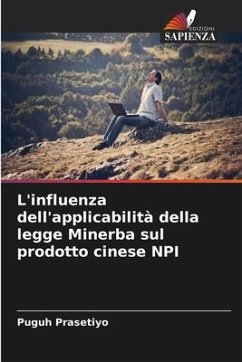 L'influenza dell'applicabilità della legge Minerba sul prodotto cinese NPI - Prasetiyo, Puguh