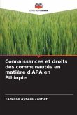 Connaissances et droits des communautés en matière d'APA en Éthiopie