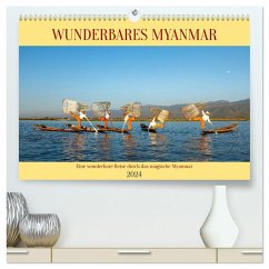 Wunderbares Myanmar (hochwertiger Premium Wandkalender 2024 DIN A2 quer), Kunstdruck in Hochglanz - Brack, Roland