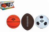 Schildkröt 970165 - Mini Balls Set 3in1 (Fußball/Football/Basketball), á 11cm/50 g) Schildkröt 970165 - Mini Balls Set 3in1 (Fußball/Football/Basketball), á 11cm/50 g)