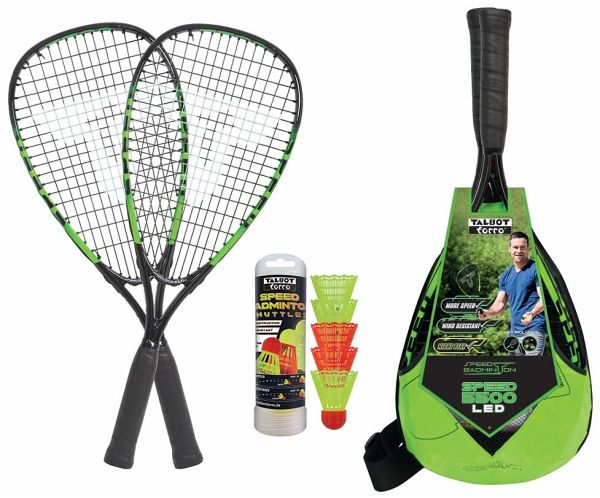 Schildkröt 490118 - Talbot-Torro Speedbadminton Set Speed 5500 LED, 2-Player Set, Federball Set, Badminton-Set Schildkröt 490118 - Talbot-Torro Speedbadminton Set Speed 5500 LED, 2-Player Set, Federball Set, Badminton-Set
