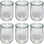 WECK Tulpenform-Glas 1062ml 6er Pack