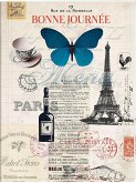 Französische Küche Großes Notizheft Motiv Schmetterling