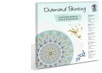 Diamond Painting &quote;Diamantane Mandala Set 5&quote;, hellblau / taupe / weiß